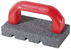 Norton - 20 Grit Silicon Carbide Rectangular Roughing Stone - Very Coarse Grade, 3-1/2" Wide x 8" Long x 1-1/2" Thick - Eagle Tool & Supply