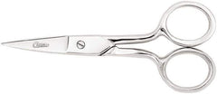 Clauss - 1" LOC, 6-3/4" OAL Straight Scissors - Steel Straight Handle, For Paper, Fabric - Eagle Tool & Supply