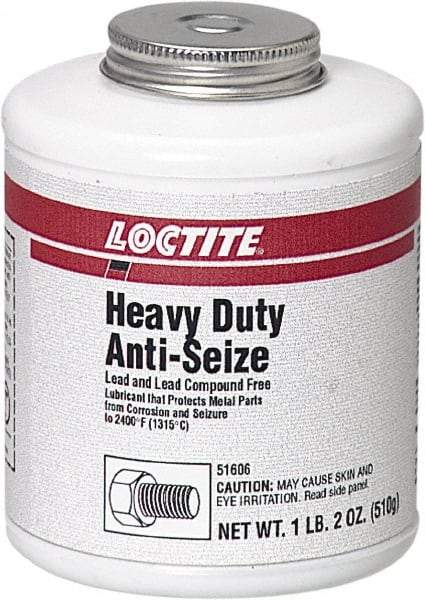 Loctite - 1.2 Lb Brush Top Anti-Seize Lubricant - Graphite, 2,400°F, Black - Eagle Tool & Supply