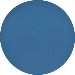 Norton - 10" Diam, 80 Grit Zirconia Alumina Adhesive PSA Disc - Coarse Grade, Blue, Y Weighted Backing, Flexible - Eagle Tool & Supply