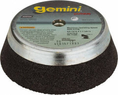 Norton - 6" Diam, 2" Overall Thickness, 16 Grit, Type 11 Tool & Cutter Grinding Wheel - Very Coarse Grade, Aluminum Oxide/Silicon Carbide Blend, Q Hardness, 6,000 RPM - Eagle Tool & Supply
