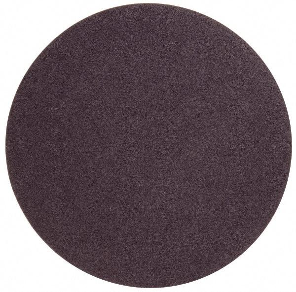 Norton - 24" Diam, 36 Grit Aluminum Oxide Adhesive PSA Disc - Very Coarse, Brown, X Weighted Cloth Backing, Flexible - Eagle Tool & Supply