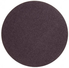 Norton - 24" Diam, 36 Grit Aluminum Oxide Adhesive PSA Disc - Very Coarse, Brown, X Weighted Cloth Backing, Flexible - Eagle Tool & Supply