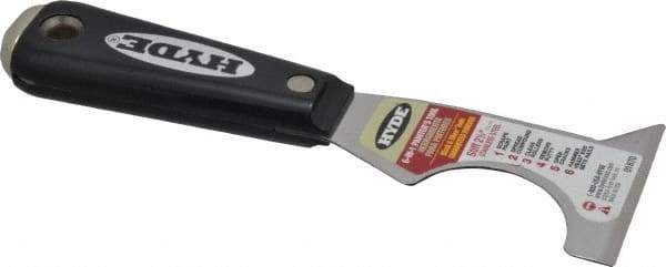 Hyde Tools - 2-1/2" Wide Stainless Steel Taping Knife - Stiff, Nylon Handle, 7.3" OAL - Eagle Tool & Supply