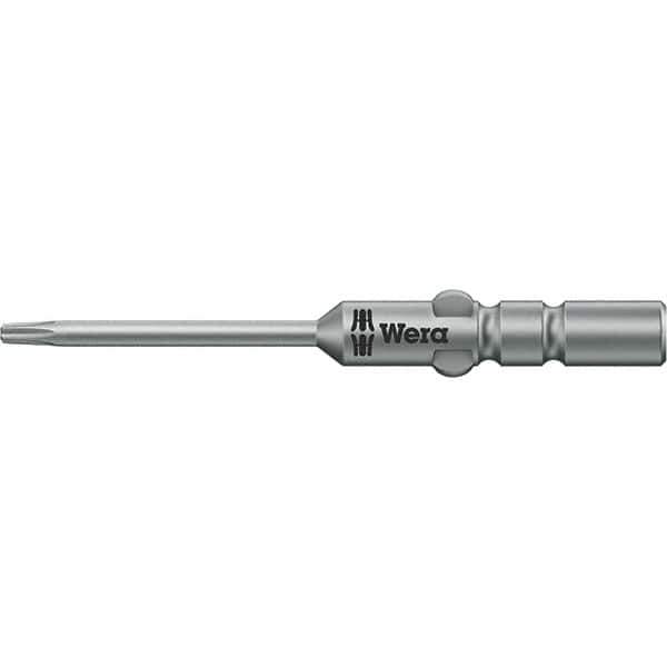 Wera - 4mm Drive IPR1 Tamperproof Torx Screwdriver Bit - 60mm OAL, Power Bit - Eagle Tool & Supply