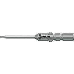 Wera - 4mm Drive IPR1 Tamperproof Torx Screwdriver Bit - 60mm OAL, Power Bit - Eagle Tool & Supply