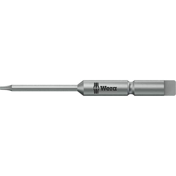 Wera - 4mm Drive IPR1 Tamperproof Torx Screwdriver Bit - 44mm OAL, Power Bit - Eagle Tool & Supply