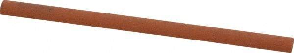 Norton - 4" Long x 1/4" Diam Aluminum Oxide Sharpening Stone - Half Round, Fine Grade - Eagle Tool & Supply