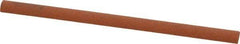 Norton - 4" Long x 1/4" Diam Aluminum Oxide Sharpening Stone - Half Round, Fine Grade - Eagle Tool & Supply