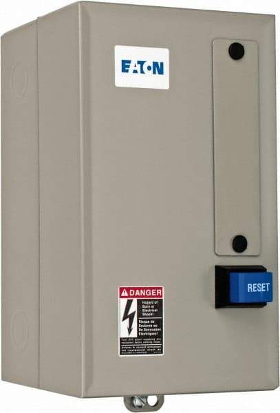 Eaton Cutler-Hammer - 208 Coil VAC, 18 Amp, Nonreversible Enclosed Enclosure NEMA Motor Starter - 3 hp at 1 Phase, 1 Enclosure Rating - Eagle Tool & Supply