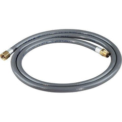 Dynabrade - 1/4" ID 5' Long Hose - Female/Male Ends, 90 Working psi, 1/4" Fitting, Gray - Eagle Tool & Supply
