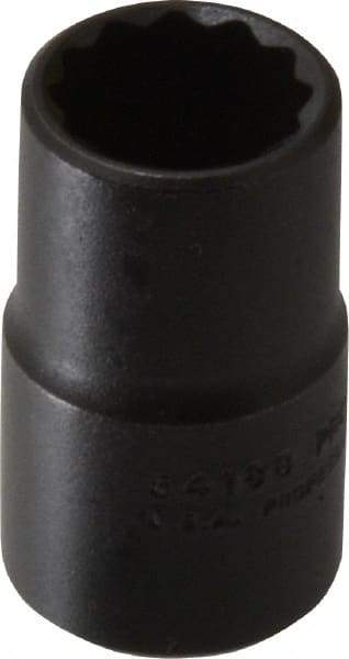 Proto - 9/16", 1/2" Drive, Standard Hand Socket - 12 Points, 1-1/2" OAL, Alloy Steel, Black Finish - Eagle Tool & Supply