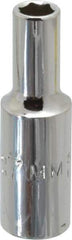 Proto - 3/8" Drive, Deep Hand Socket - 6 Points, 2-1/8" OAL, Chrome Finish - Eagle Tool & Supply