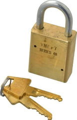 American Lock - 3/4" Shackle Clearance, Keyed Alike Tubular Padlock - 1/4" Shackle Diam, Steel - Eagle Tool & Supply