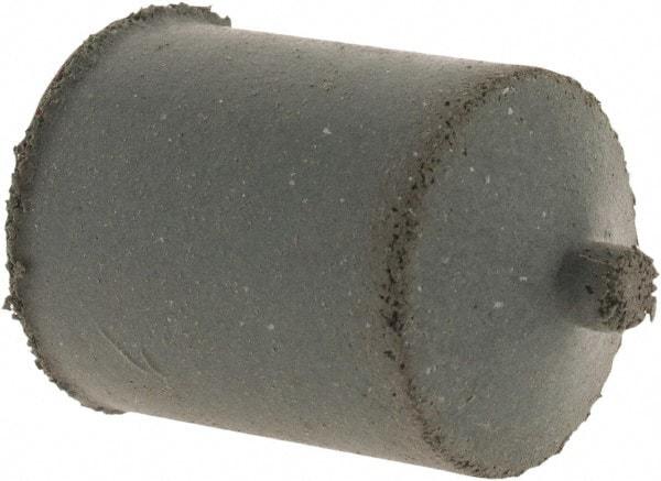 Cratex - 7/8" Max Diam x 1-1/4" Long, Cone, Rubberized Point - Coarse Grade, Silicon Carbide, 1/4" Arbor Hole, Unmounted - Eagle Tool & Supply