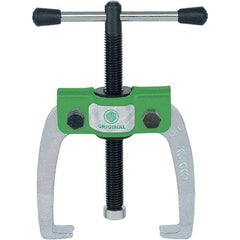 KUKKO - 2 Jaw, 1/4" to 2-3/8" Spread, 1 Ton Capacity, Jaw Puller - 2" Reach, For Bearings, Gears, Discs - Eagle Tool & Supply