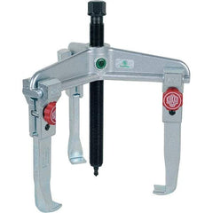 KUKKO - 3 Jaw, 1-1/2" to 7-7/8" Spread, 7-1/2 Ton Capacity, Reversible Puller - 5-7/8" Reach, For Bearings, Gears, Discs, Bushings, Seals - Eagle Tool & Supply