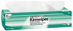 Kimtech - Dry Clean Room/Lab/Critical Task Wipes - Pop-Up, 16-5/8" x 14-3/4" Sheet Size, White - Eagle Tool & Supply