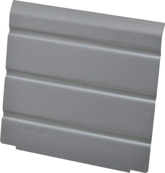 Vidmar - Tool Box Steel Drawer Divider - 4-1/4" Wide x 4-5/8" Deep x 4-1/2" High, Gray, For Vidmar Cabinets - Eagle Tool & Supply