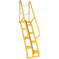 Vestil - 102-7/16" High 350 Lb Capacity 8 Step Alternating Tread Stair - Eagle Tool & Supply