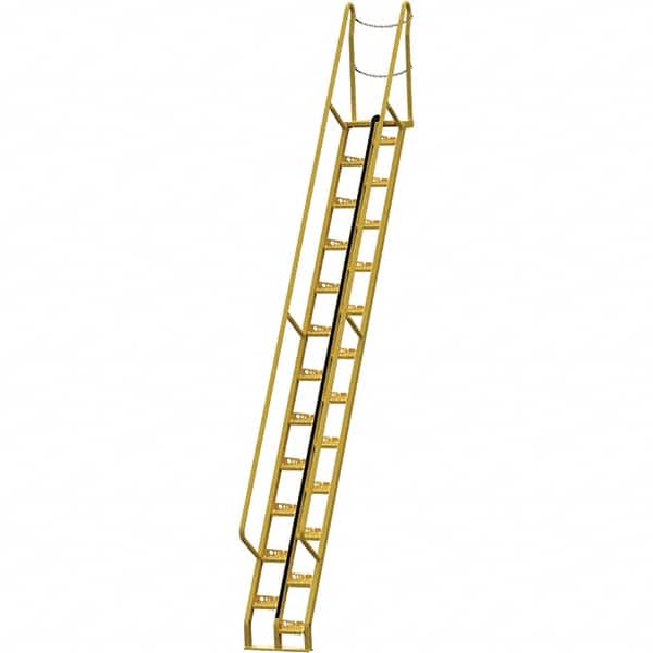 Vestil - 210-3/8" High 350 Lb Capacity 24 Step Alternating Tread Stair - Eagle Tool & Supply