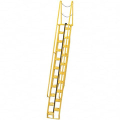 Vestil - 198" High 350 Lb Capacity 21 Step Alternating Tread Stair - Eagle Tool & Supply