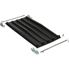 Vestil - Blue Polypropylene Self-Dumping Hopper Poly Lid - Use with Dumpers - Eagle Tool & Supply