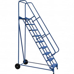 Vestil - 120" High 350 Lb Capacity 9 Step Ladder - Eagle Tool & Supply