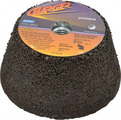 Norton - 4" Diam, 2" Overall Thickness, 16 Grit, Type 11 Tool & Cutter Grinding Wheel - Very Coarse Grade, Zirconia Alumina, Q Hardness, 9,070 RPM - Eagle Tool & Supply