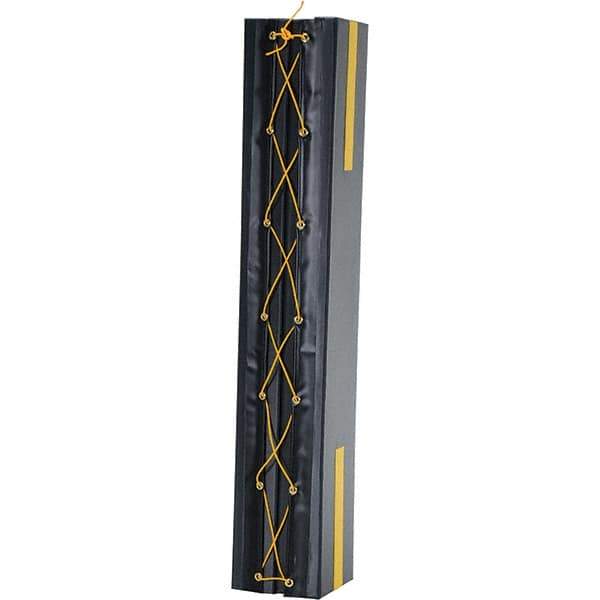 Vestil - 6" High, Column Protector - Fits 9" Columns, Black - Eagle Tool & Supply