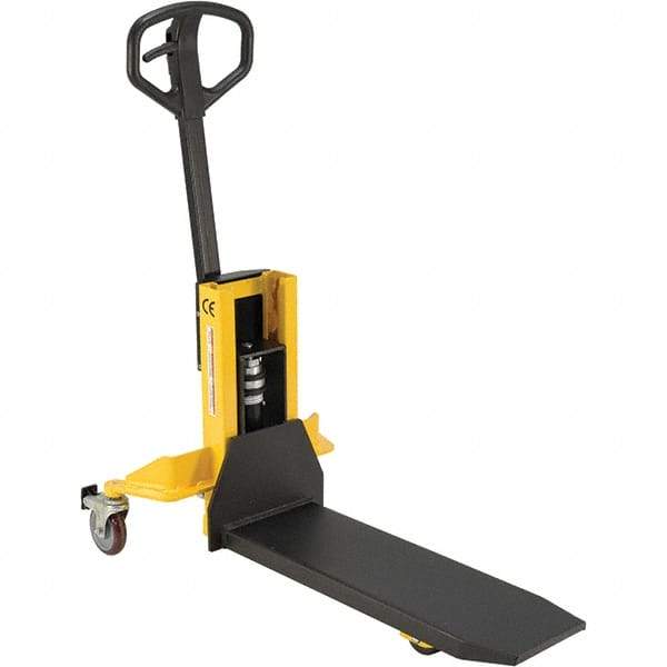 Vestil - 800 Lb Capacity, 12" Lift Height, Manually Operated Lift - Eagle Tool & Supply