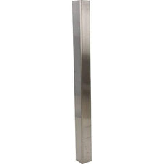 Vestil - 3-1/2" Long, Steel Corner Guard - Silver - Eagle Tool & Supply