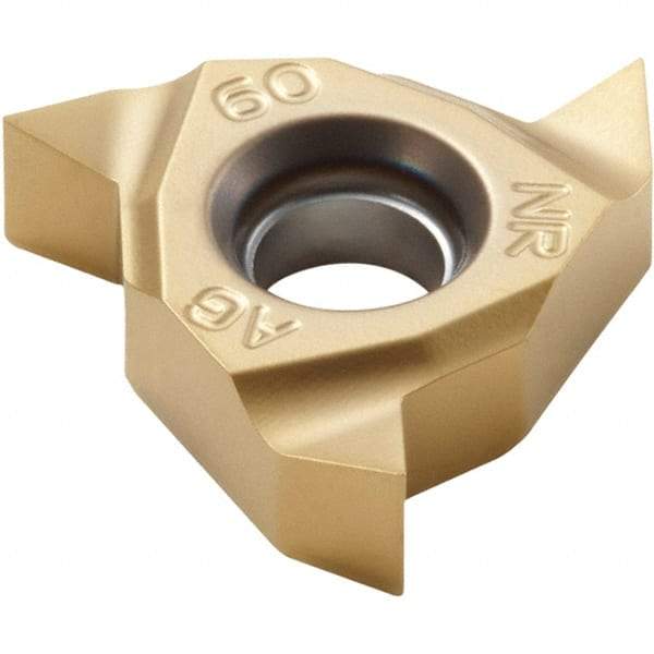 Seco - 16NR Internal Right Hand 60° V Laydown Threading Insert - Grade TTP2050, TiAlN/TiSiN Coated Carbide - Eagle Tool & Supply