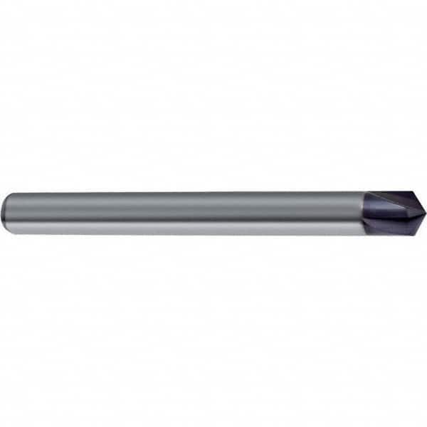 Guhring - 10mm Diam 4 Flute Single End Solid Carbide Chamfer Mill - Eagle Tool & Supply