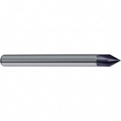 Guhring - 10mm Diam 4 Flute Single End Solid Carbide Chamfer Mill - Eagle Tool & Supply