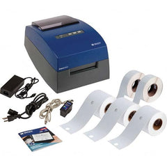 Brady - Electronic Label Makers Type: Desktop Label Printer Accessories: J20-CMY Ink Cartridge; J20-ROLL Material Roll for Printhead Alignment; Power Cord; Printer; Quick Start Guide; USB Cable; USB with Drivers and Manuals - Eagle Tool & Supply