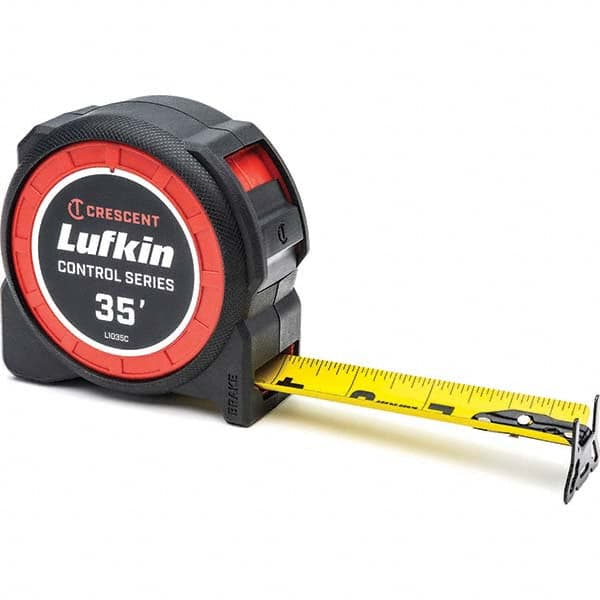 Lufkin - 35' x 1-3/16" Yellow/Black Blade Tape Measure - Eagle Tool & Supply