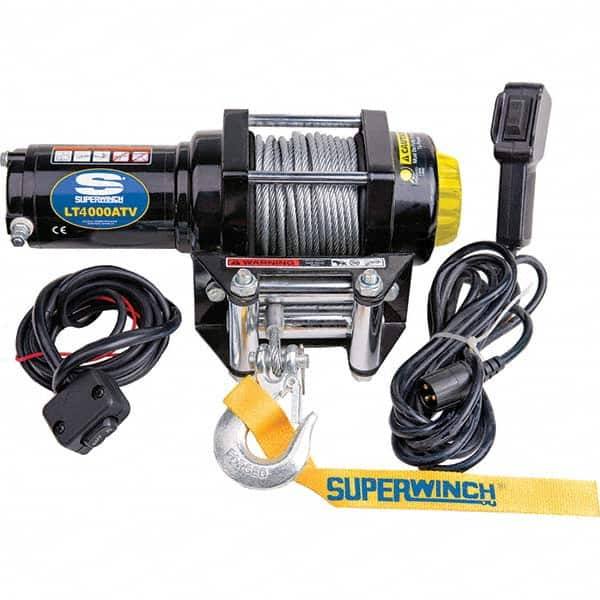 Superwinch - Automotive Winches Type: DC Electric Winch Pull Capacity (Lb.): 4,000 (Pounds) - Eagle Tool & Supply