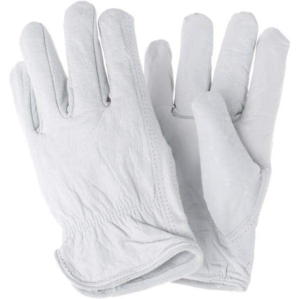 MCR Safety - Size M Leather Abrasion & Puncture Protection Work Gloves - Eagle Tool & Supply