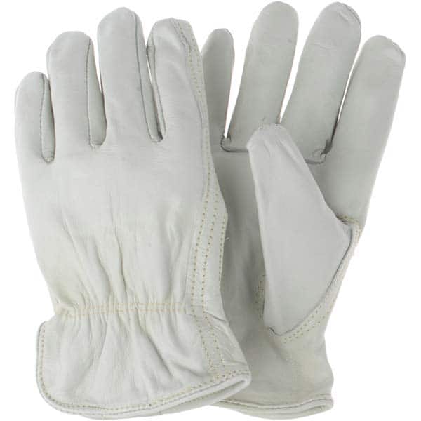 MCR Safety - Size L Leather Abrasion Protection Work Gloves - Eagle Tool & Supply