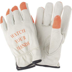 MCR Safety - Size 2XL Leather Abrasion Protection Work Gloves - Eagle Tool & Supply