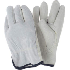 MCR Safety - Size XL Leather Abrasion Protection Work Gloves - Eagle Tool & Supply