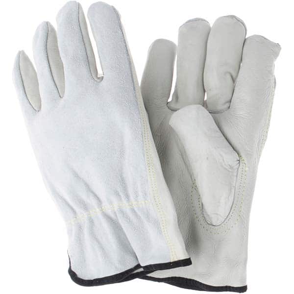 MCR Safety - Size 3XL Leather Abrasion Protection Work Gloves - Eagle Tool & Supply