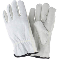 MCR Safety - Size 3XL Leather Abrasion Protection Work Gloves - Eagle Tool & Supply