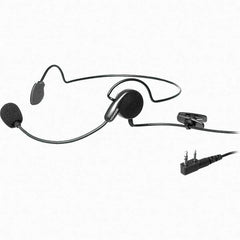 Kenwood - Behind the Head, Boom Microphone Headset with Microphone - Black, Use with Protalk Series Two Way Radios - Eagle Tool & Supply