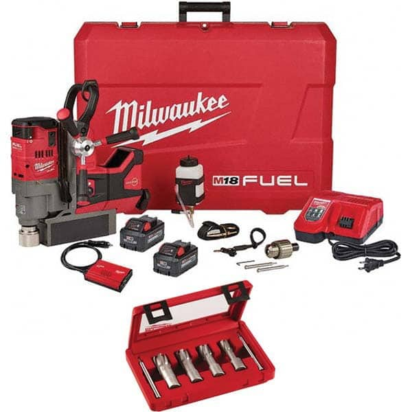 Milwaukee Tool - Portable Drill Presses Drill Type: Magnetic Chuck Size (Inch): 1-1/2 - Eagle Tool & Supply