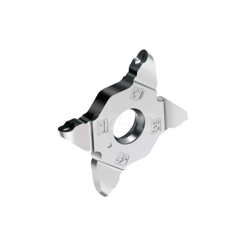 Grooving Insert: MX22RF5 WSM23S, Solid Carbide Al Finish, Neutral, 0.197″ Cutting Width, Series MX-RF5