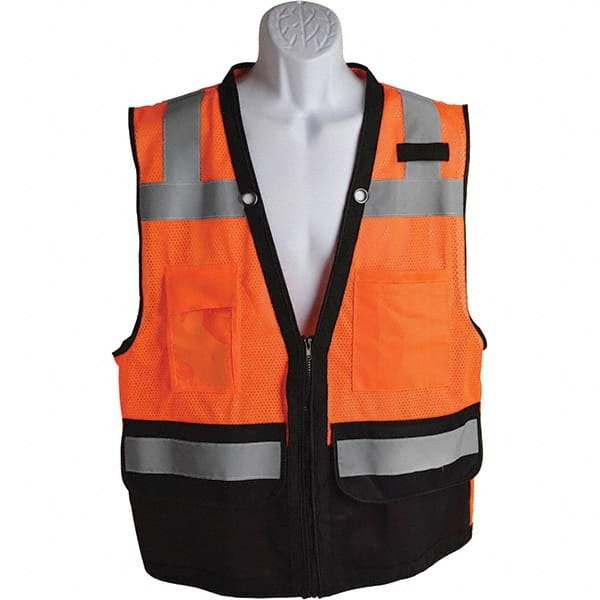 Walkers - High Visibility Vests Vest Style: Surveyor's Vest Type: Hi Visibility - Eagle Tool & Supply