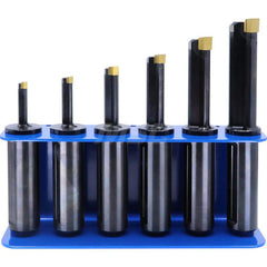 Indexable Broaching Kits; Kit Type: CNC Broaching Kit; For Use With.: CNC Broaching; Number of Pieces: 16; Includes: Metal Rack; 6 Long 32MM Shank Toolholders: 5, 6, 8, 10, 12, 14/16; 6 H7 Keyway Inserts: 3/16, 1/4, 5/16, 3/8, 1/2, 5/8; Torx Drivers: T8,