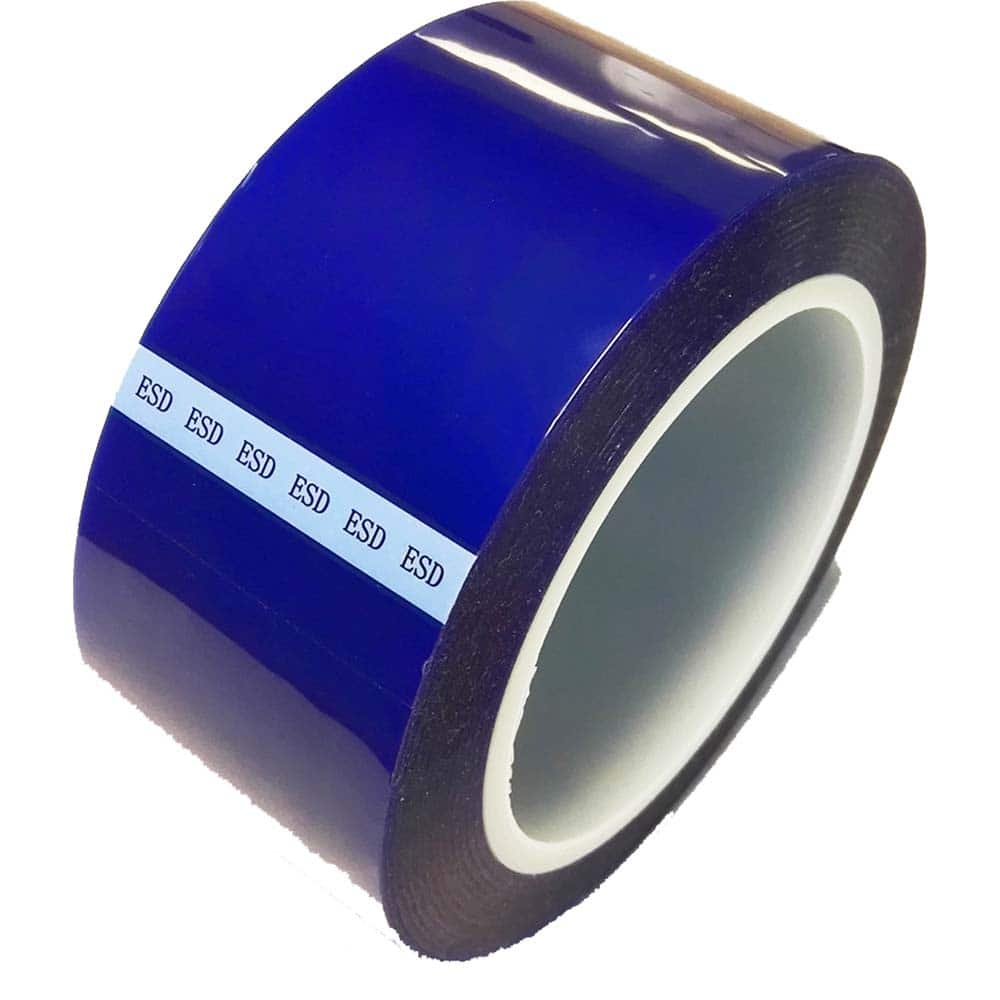 Bertech - Anti-Static Equipment Accessories; Type: ESD Polyester Tape ; Backing Material: Polyester (Film) ; Series: ESDBPT ; Tape Width (Inch): 3 ; Tape Length (Feet): 216.00 ; Tape Length (yd): 72.00 - Exact Industrial Supply